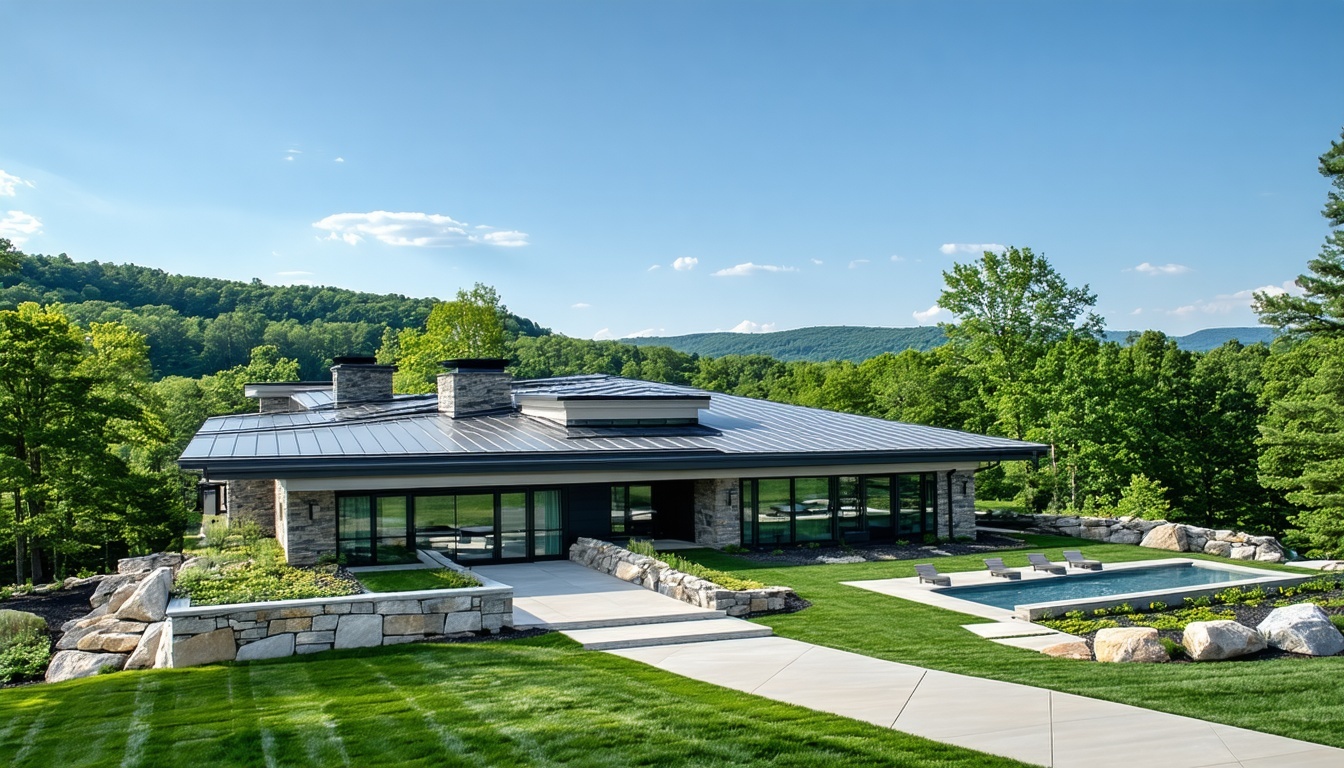 Generate landscape residential roof amidst a pictu
